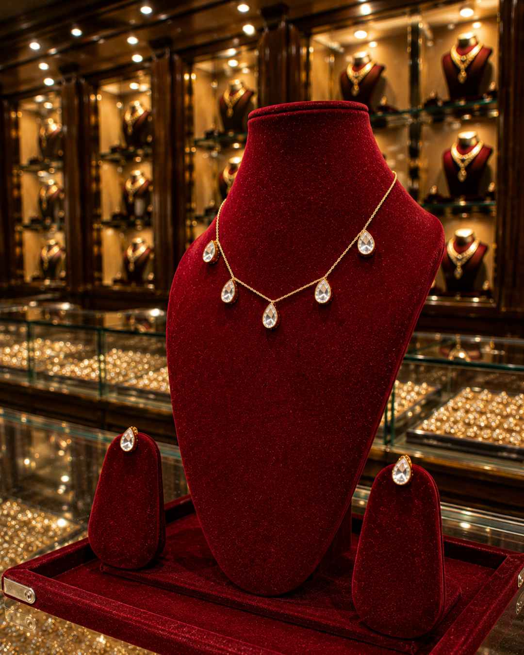 Moissanite Pendant Set PS-4