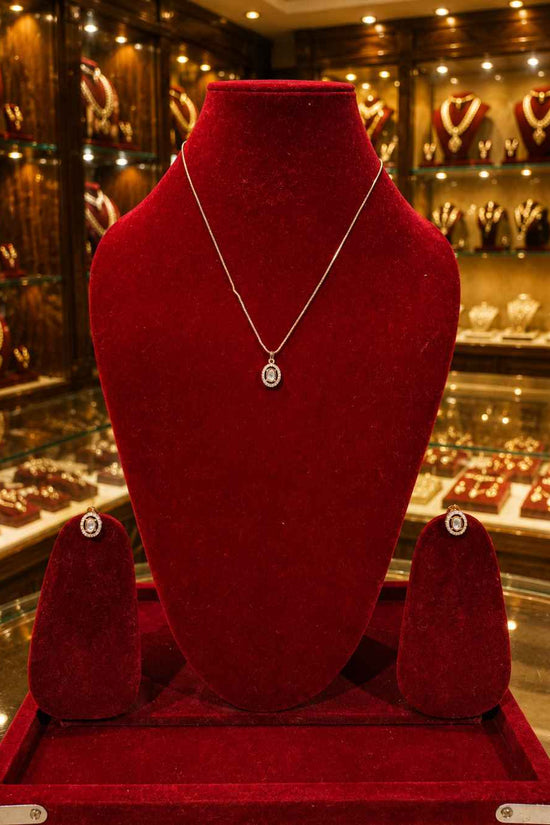 Moissanite Pendant Set PS-6