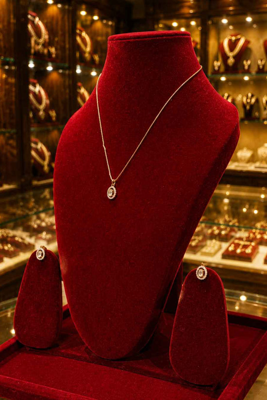 Moissanite Pendant Set PS-6