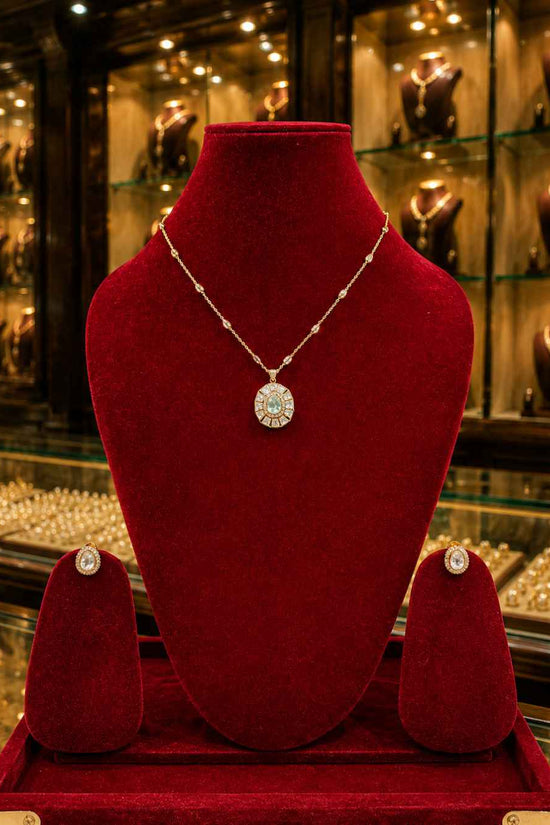 Moissanite Pendant Set PS-7