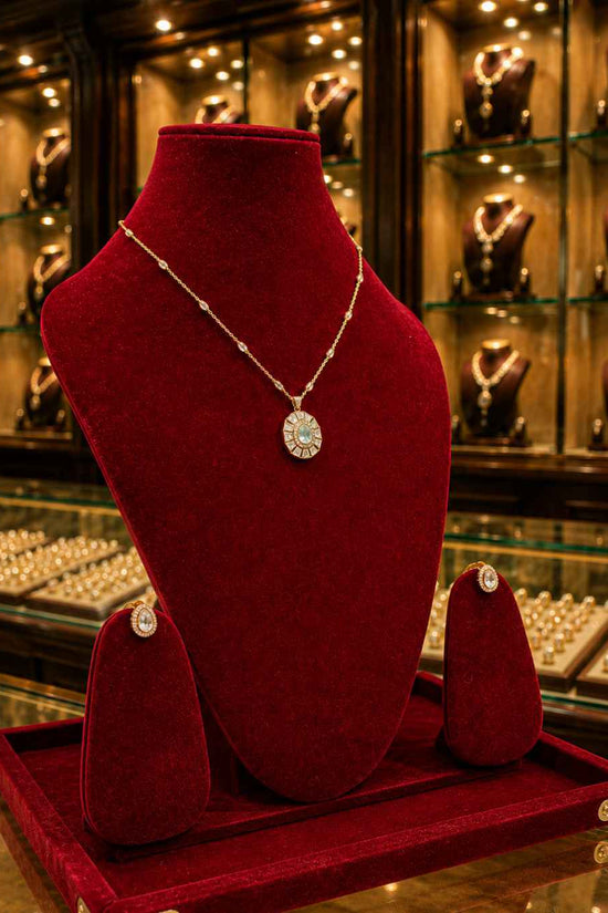 Moissanite Pendant Set PS-7