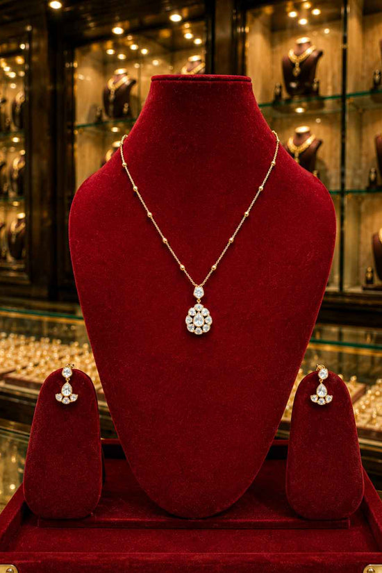 Moissanite Pendant Set PS-8