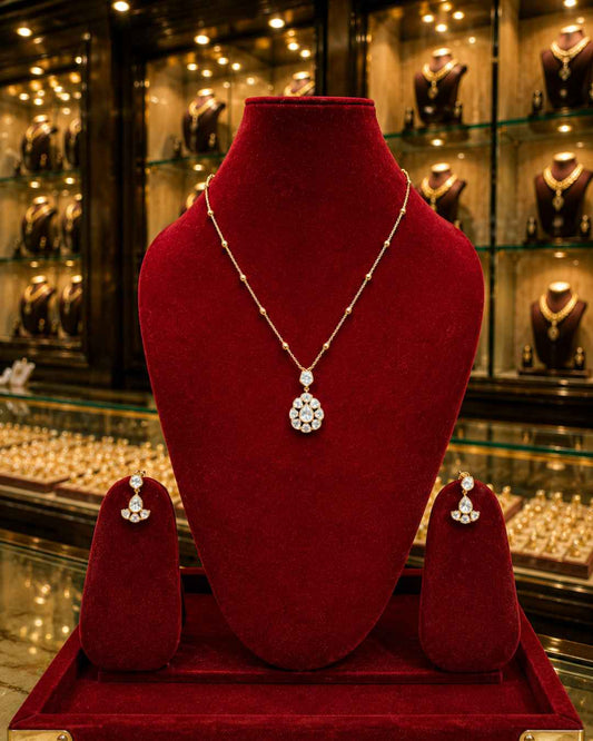 Moissanite Pendant Set PS-8