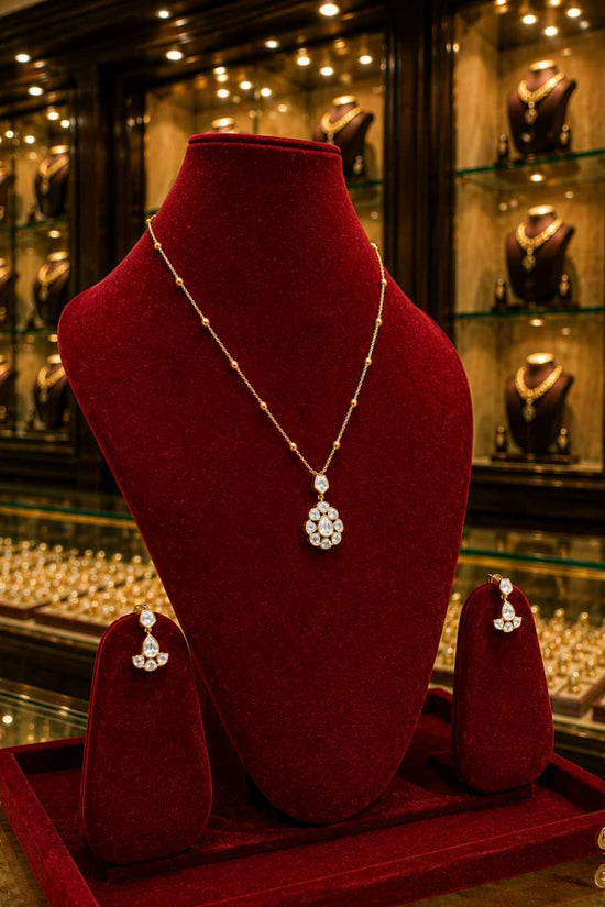 Moissanite Pendant Set PS-8