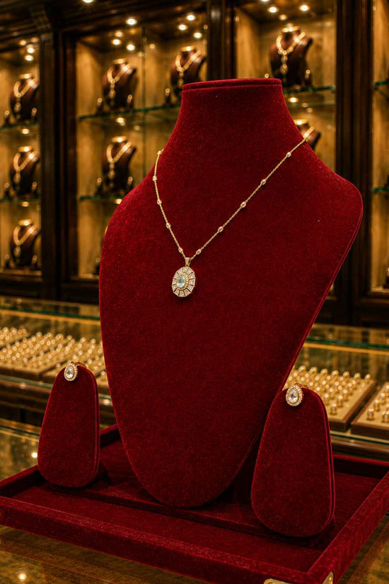 Moissanite Pendant Set PS-8