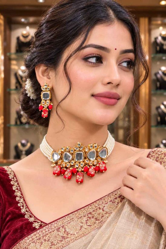 Rajwada Kundan Choker NS-1