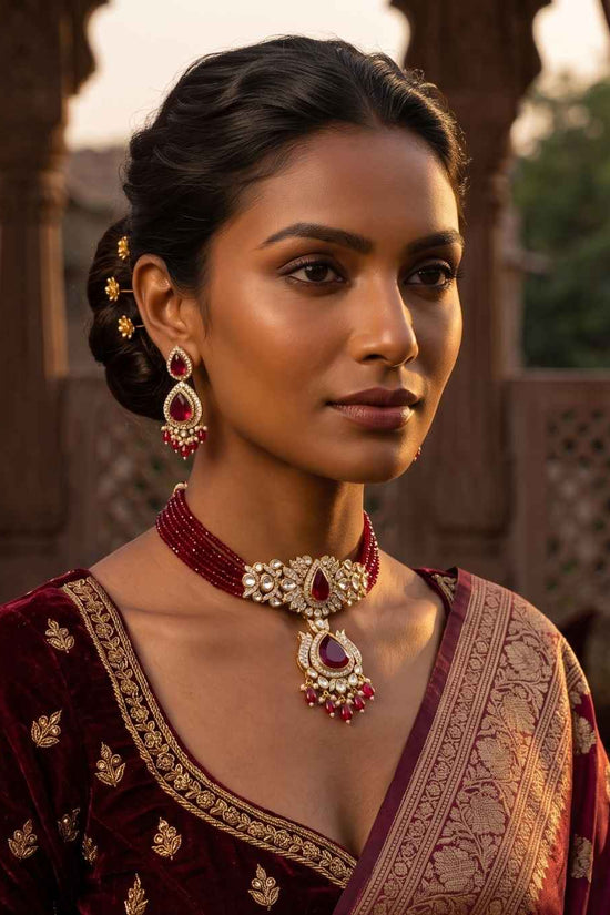 Rajwada Kundan Choker NS-15