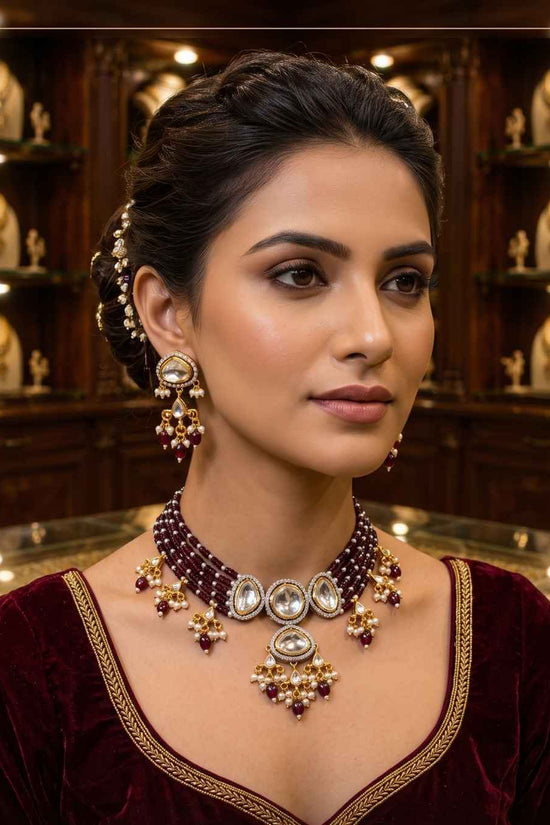 Rajwada Kundan Choker NS-17