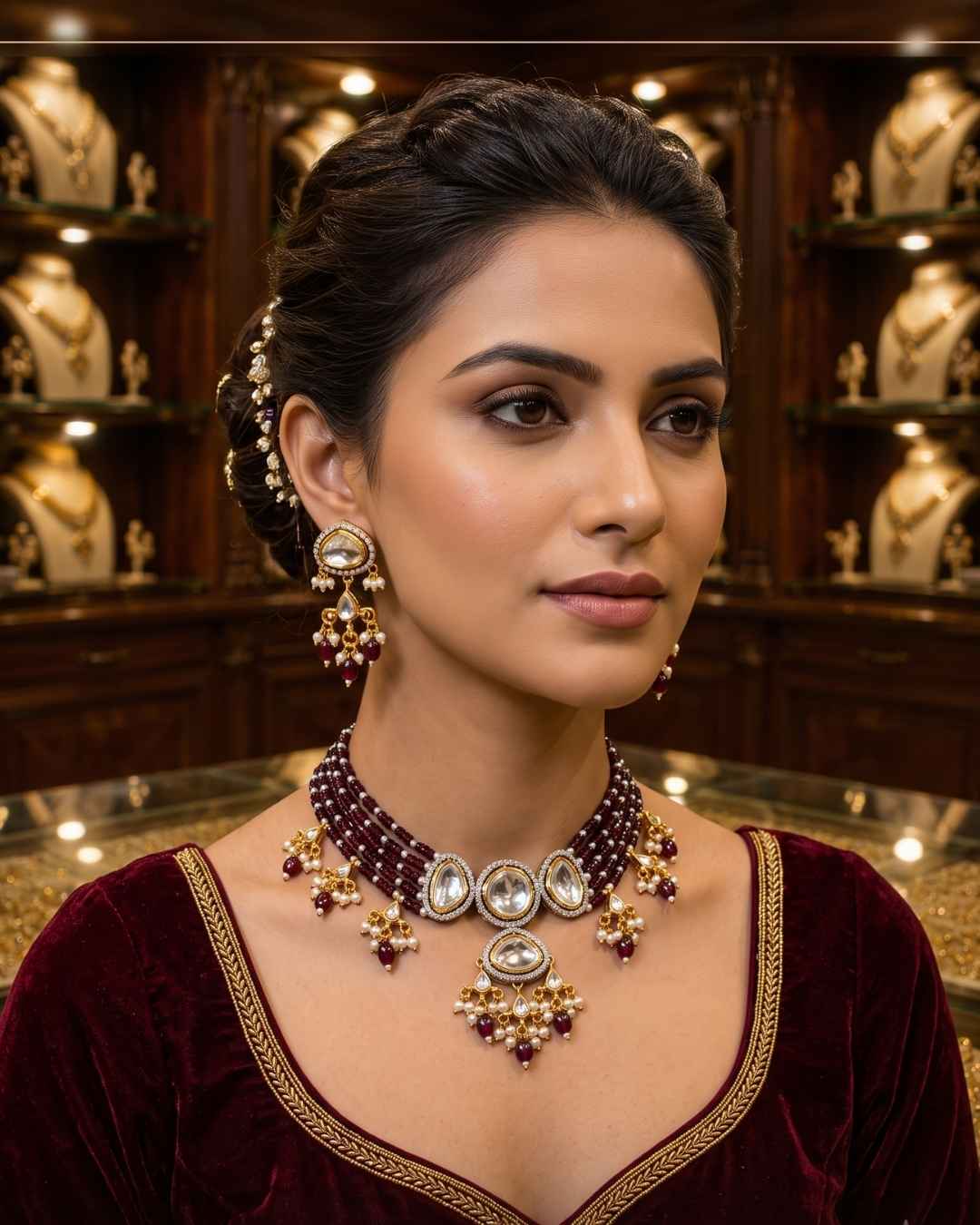 Rajwada Kundan Choker NS-17