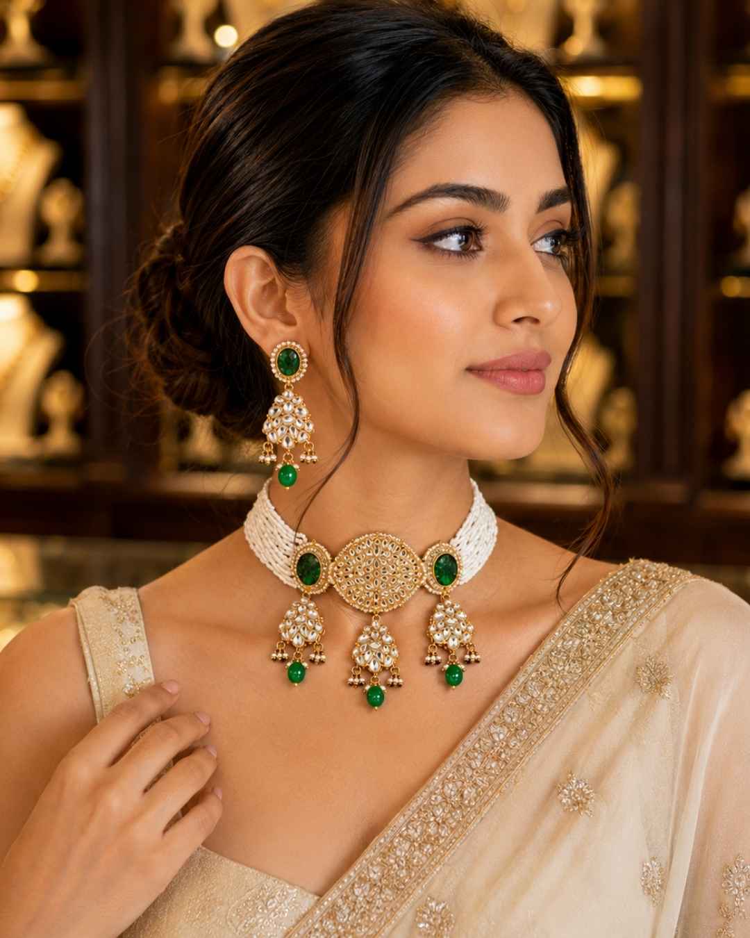 Rajwada Kundan Choker NS-22