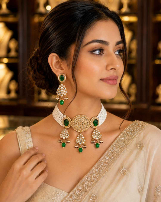 Rajwada Kundan Choker NS-22