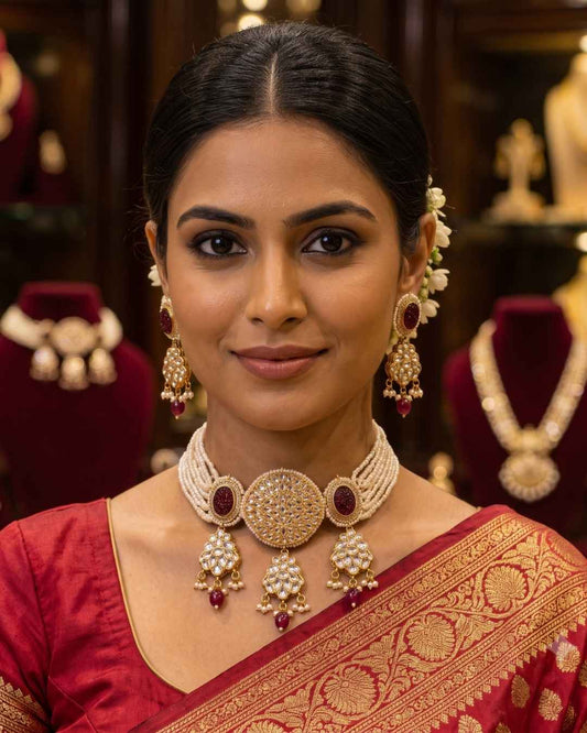 Rajwada Kundan Choker NS-23