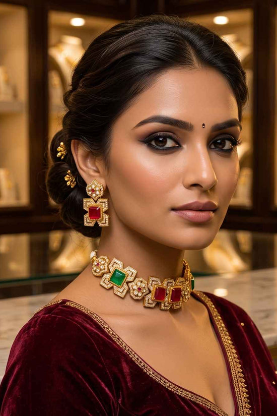 Rajwada Kundan Choker NS-30