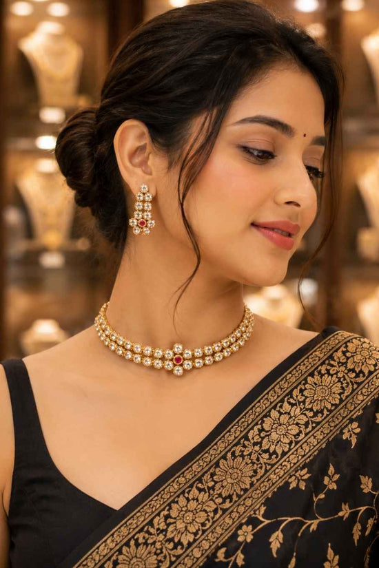 Rajwada Kundan Choker NS-34