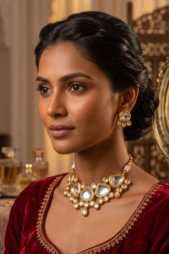 Rajwada Kundan Choker NS-6