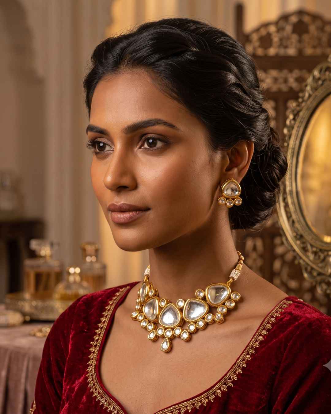 Rajwada Kundan Choker NS-6