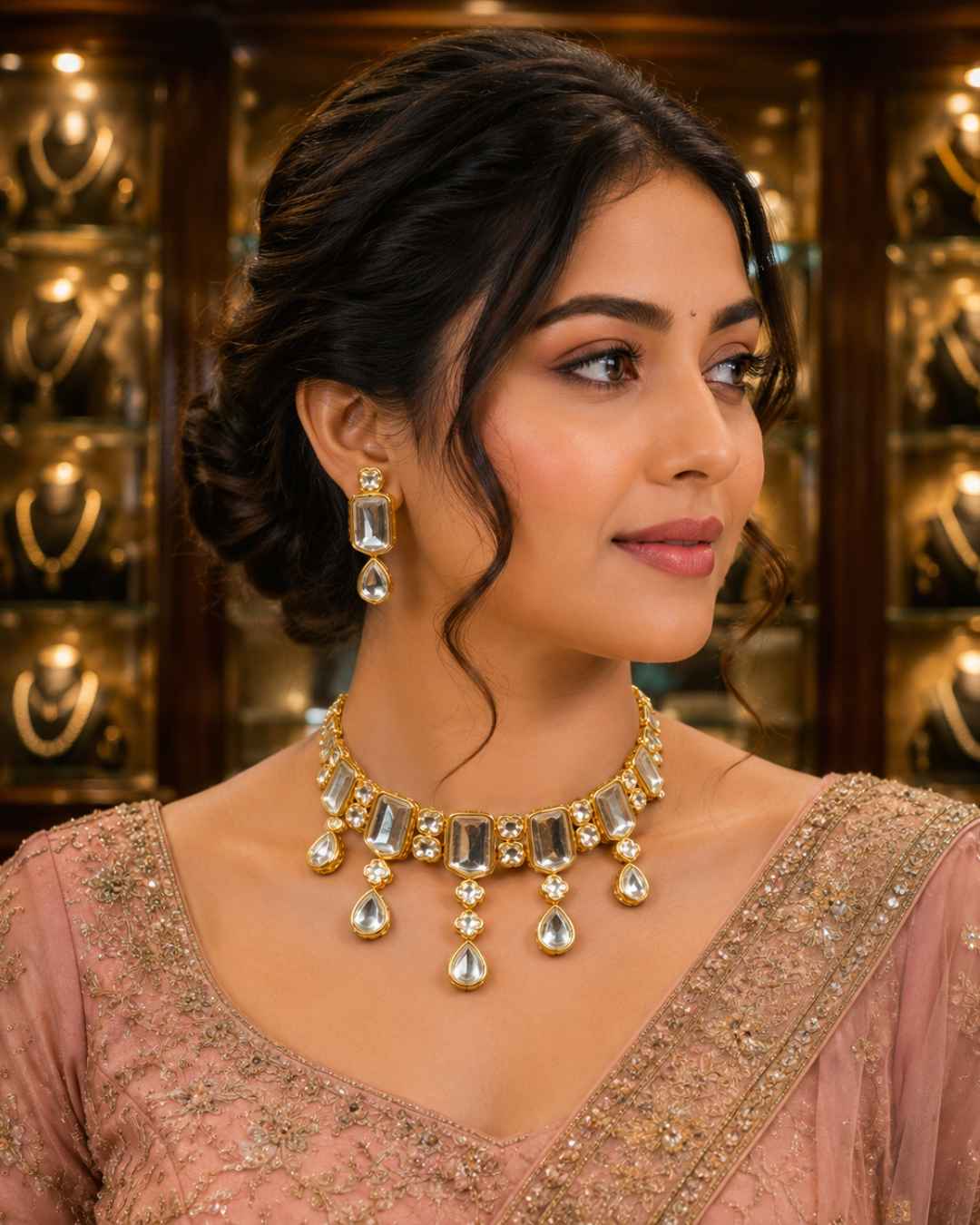 Rajwada Kundan Choker NS-8