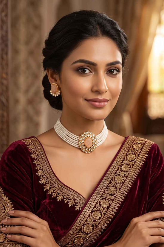 Rajwada Kundan Choker NS-9