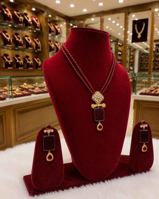 Rajwada Kundan Long Nacklesh NS-1