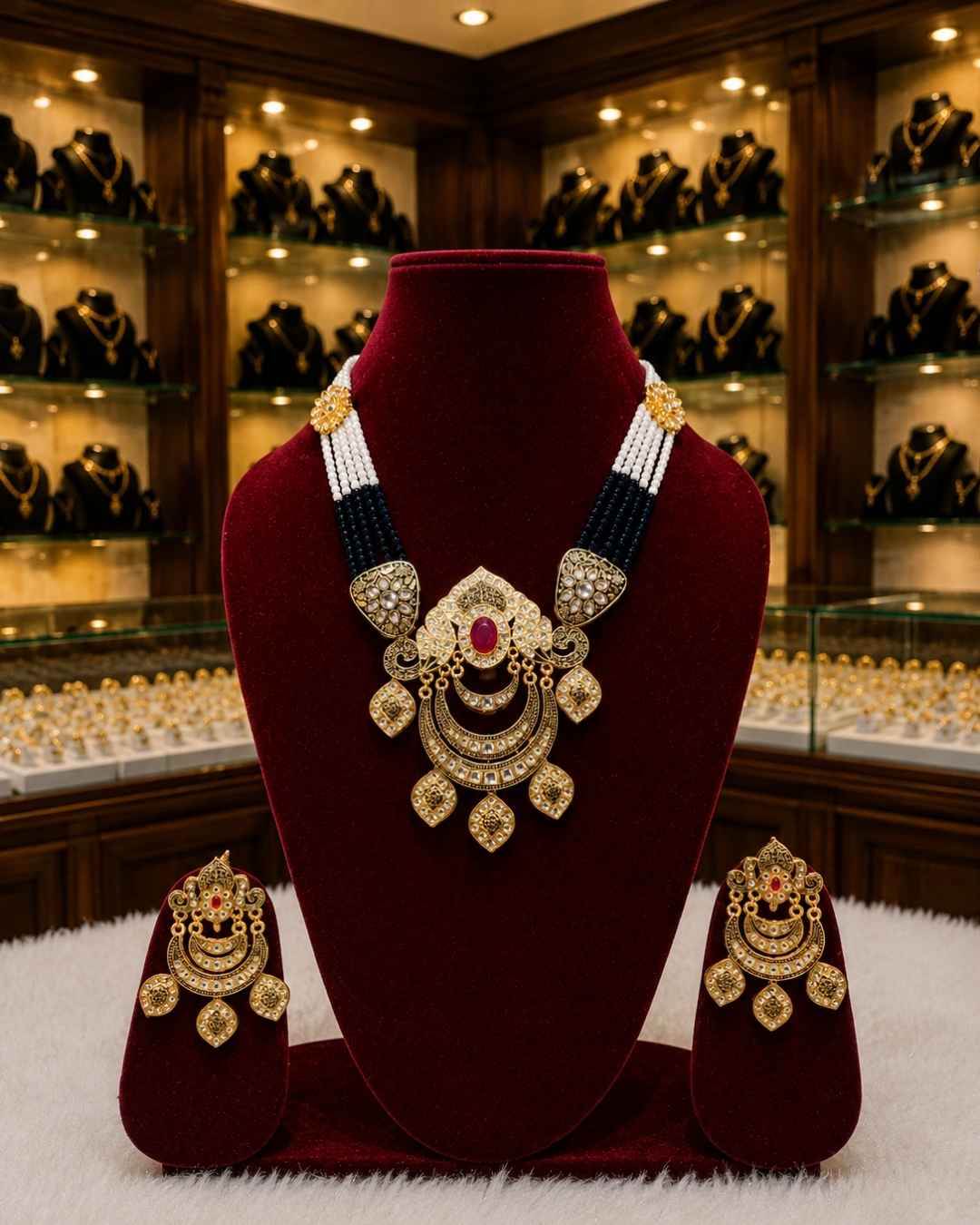 Rajwada Kundan Long Nacklesh NS-22