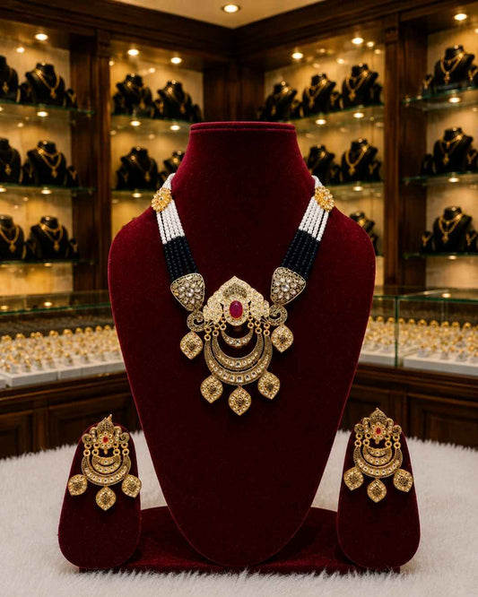 Rajwada Kundan Long Nacklesh NS-22
