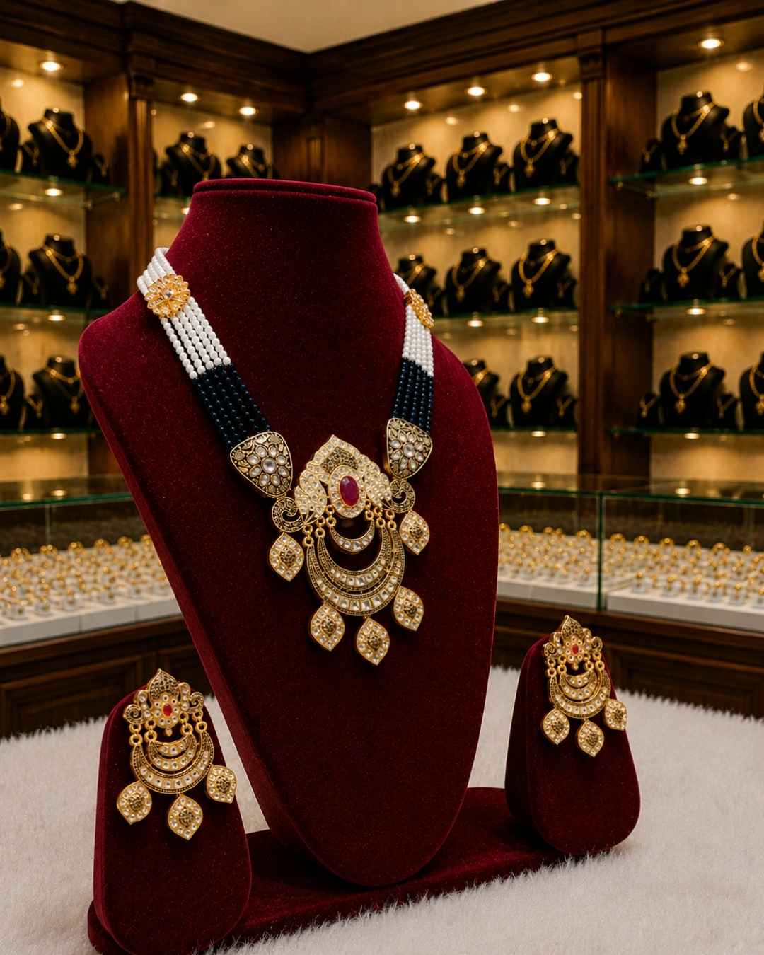 Rajwada Kundan Long Nacklesh NS-22