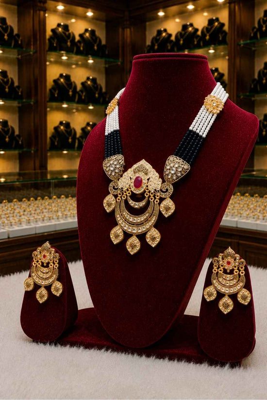 Rajwada Kundan Long Nacklesh NS-22