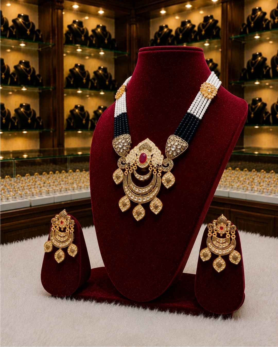 Rajwada Kundan Long Nacklesh NS-22