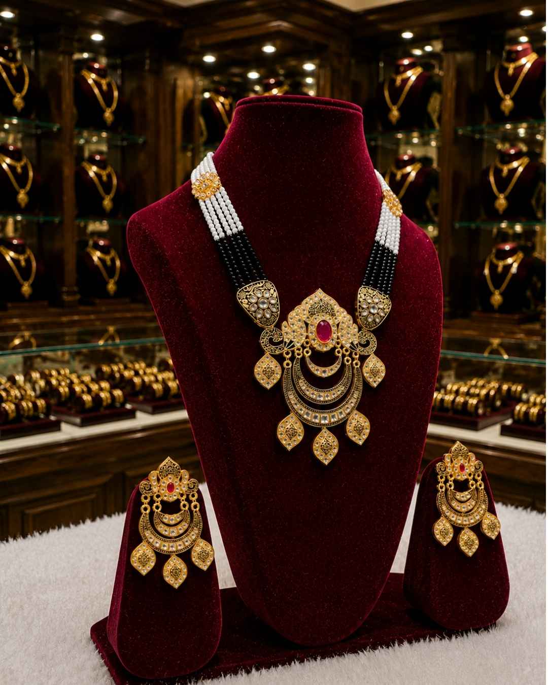 Rajwada Kundan Long Nacklesh NS-25