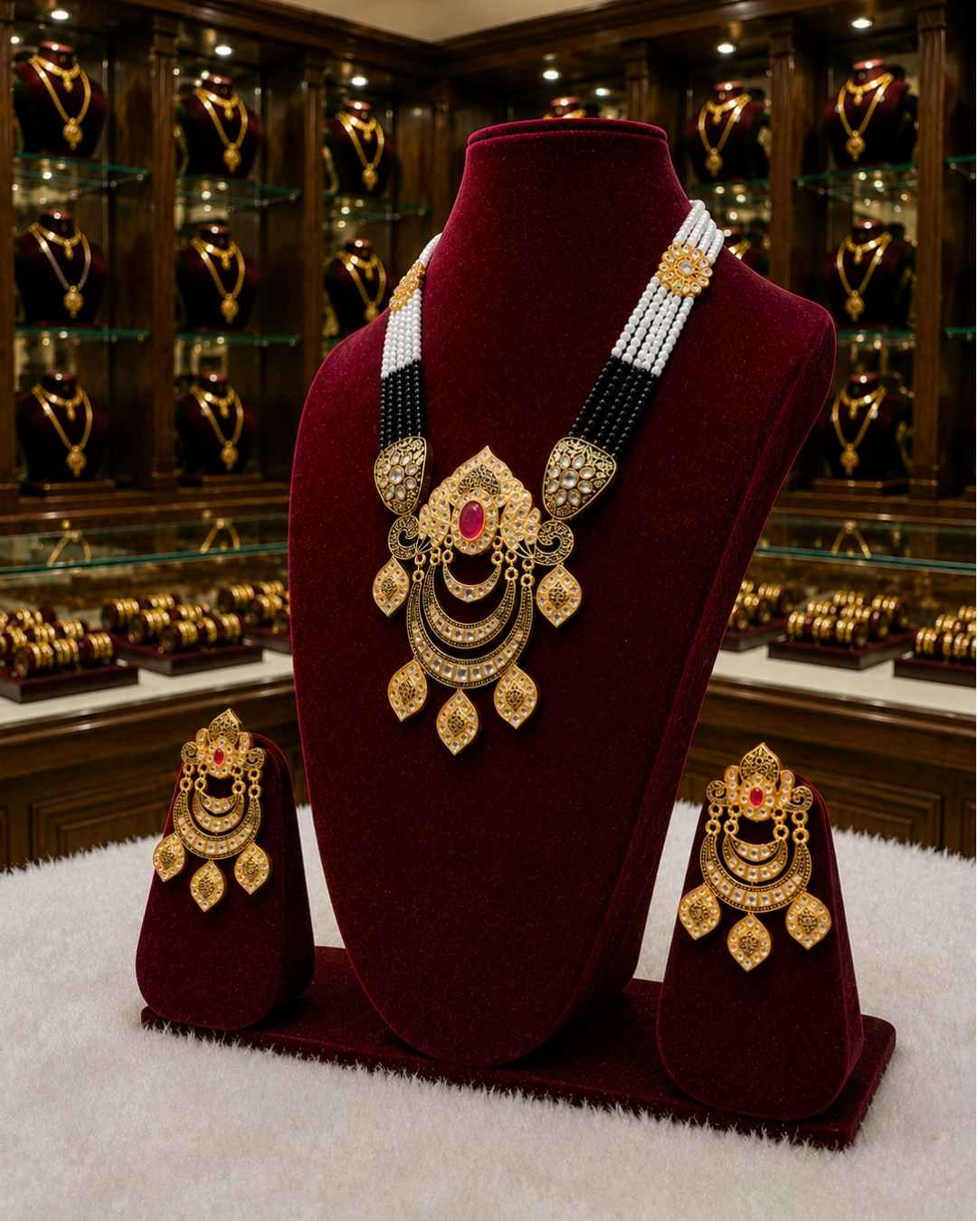 Rajwada Kundan Long Nacklesh NS-25