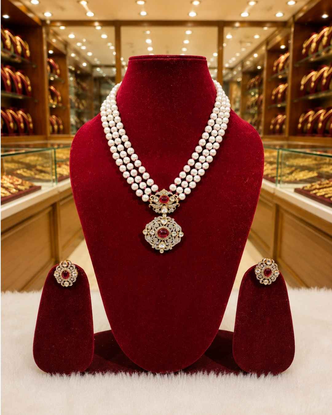 Rajwada Kundan Long Nacklesh NS-3