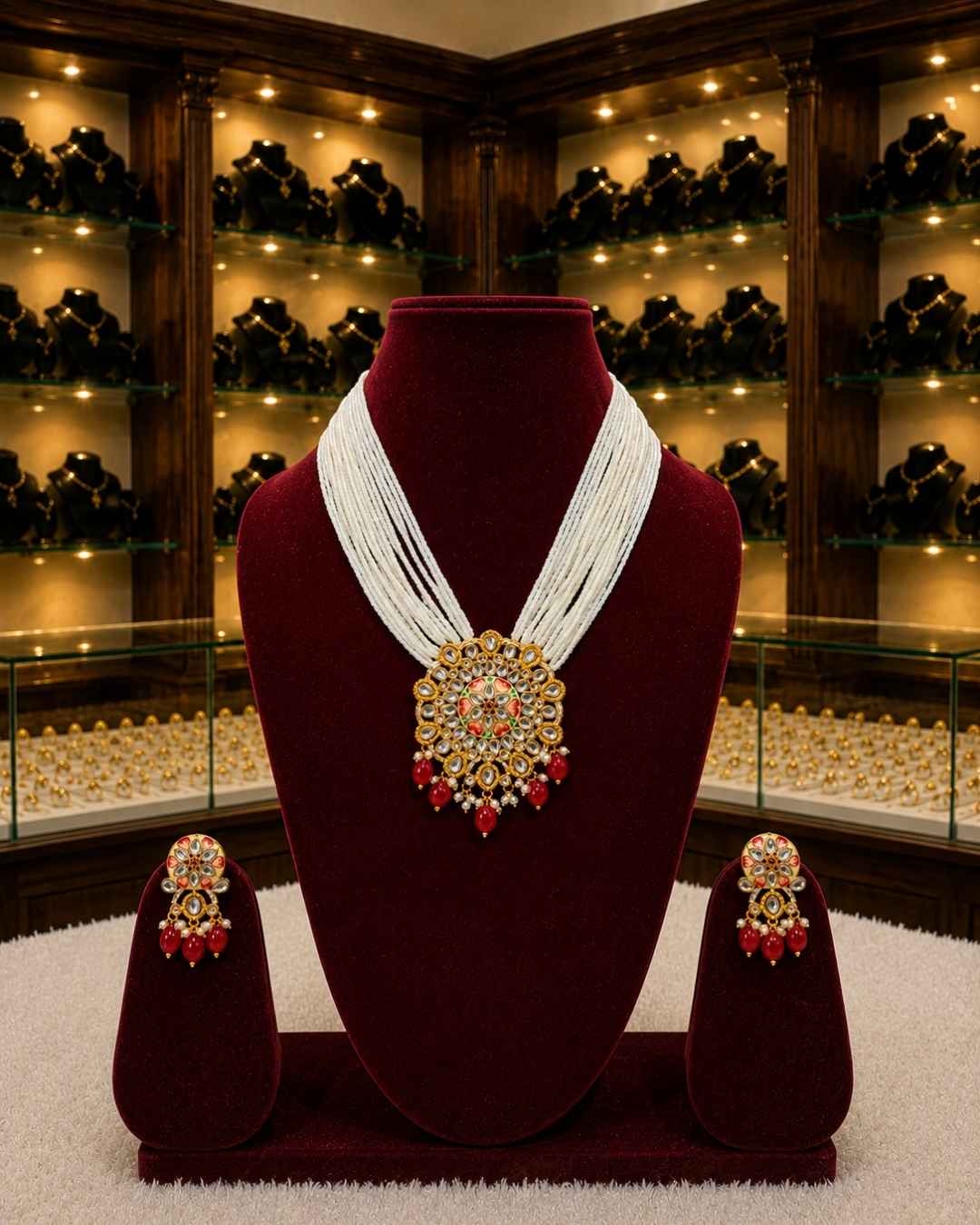 Rajwada Kundan Long Nacklesh NS-30