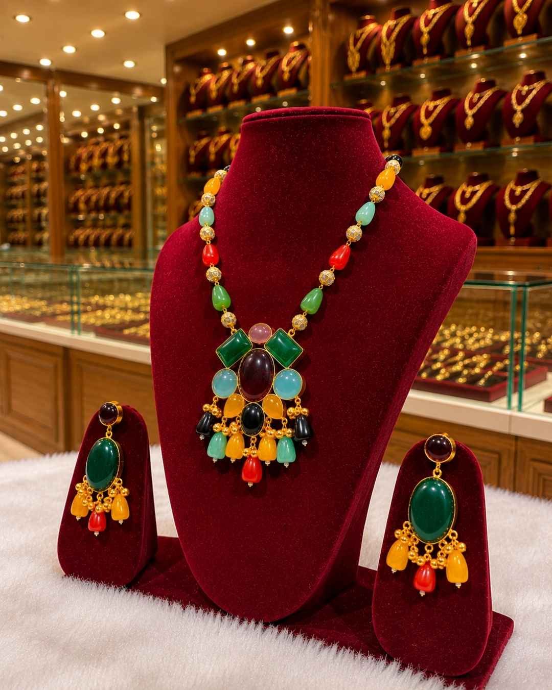 Rajwada Kundan Long Nacklesh NS-5