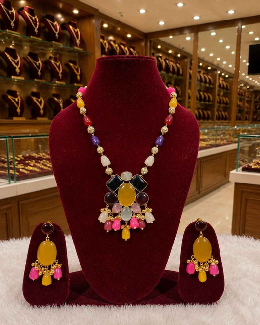 Rajwada Kundan Long Nacklesh NS-7