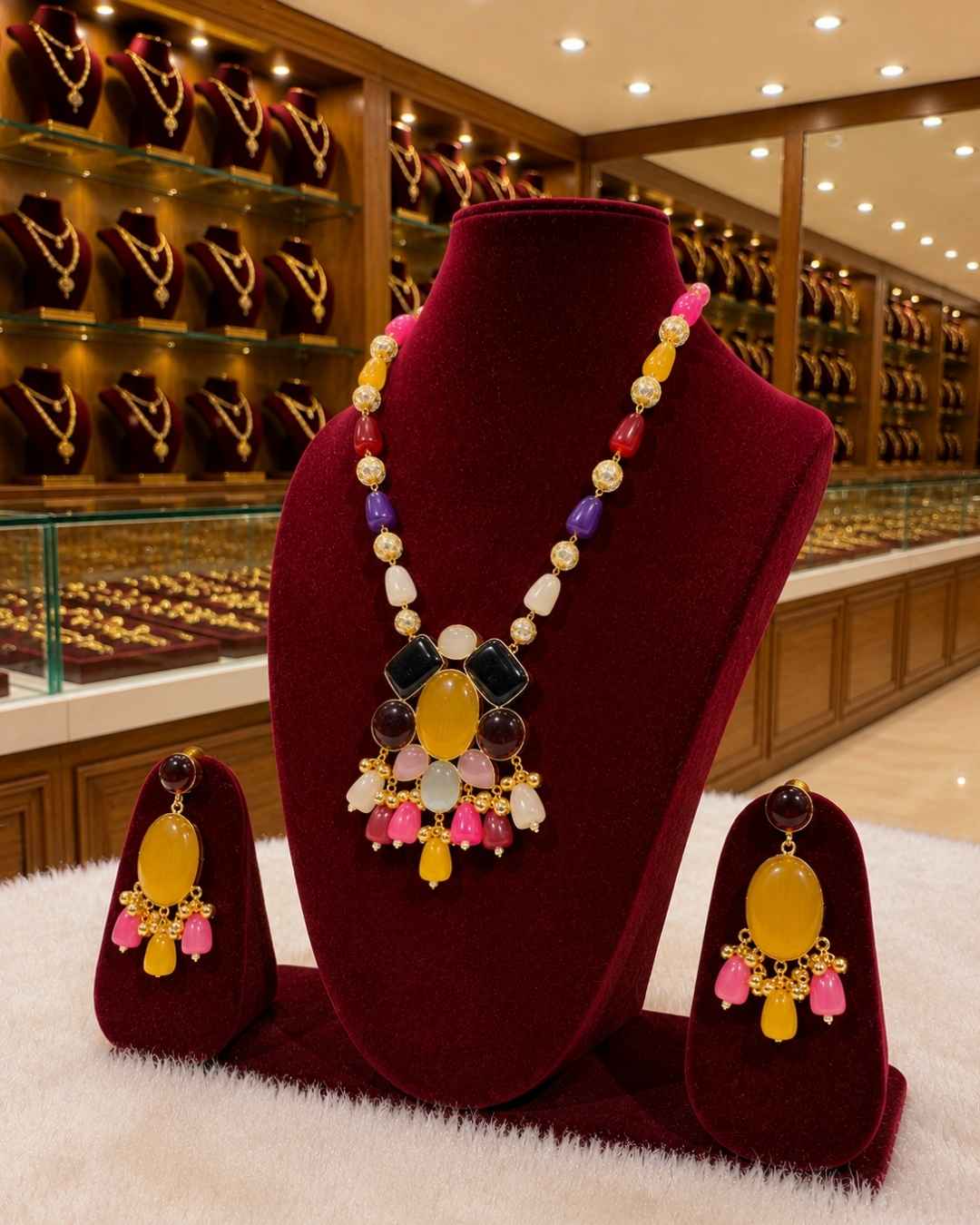 Rajwada Kundan Long Nacklesh NS-7