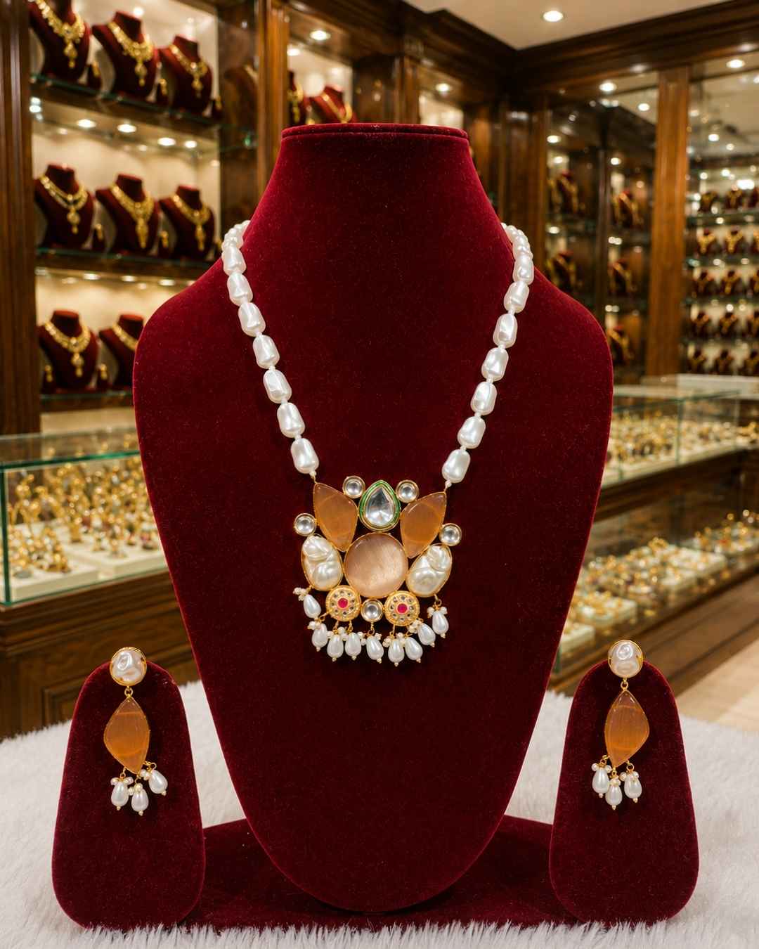Rajwada Kundan Long Nacklesh NS-8