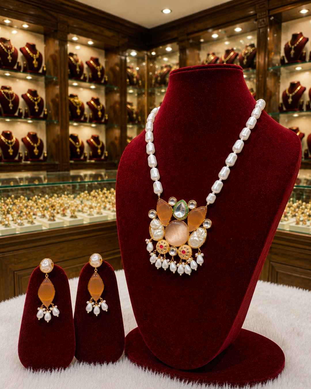 Rajwada Kundan Long Nacklesh NS-8