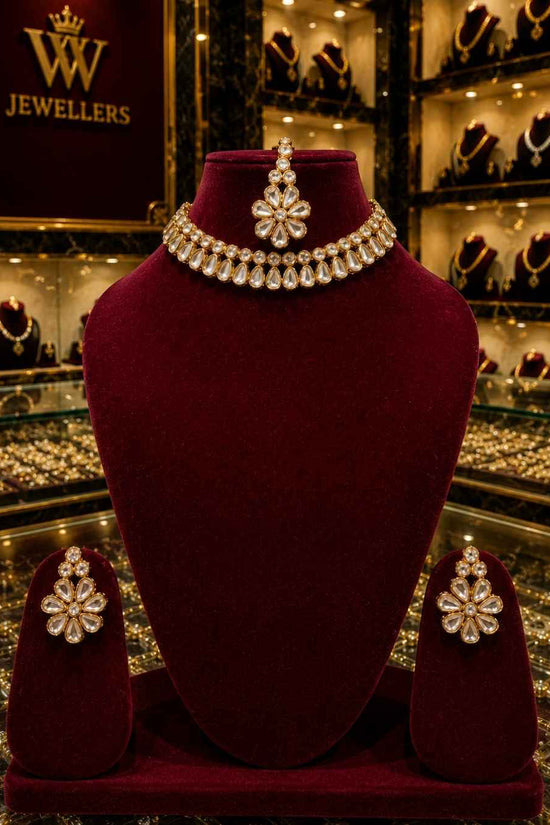 Rajwada Kundan Short Nacklesh NS-13