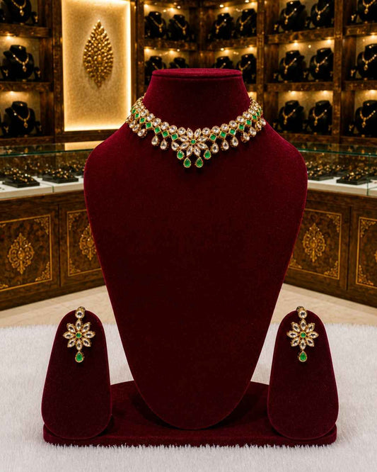 Rajwada Kundan Short Nacklesh NS-16
