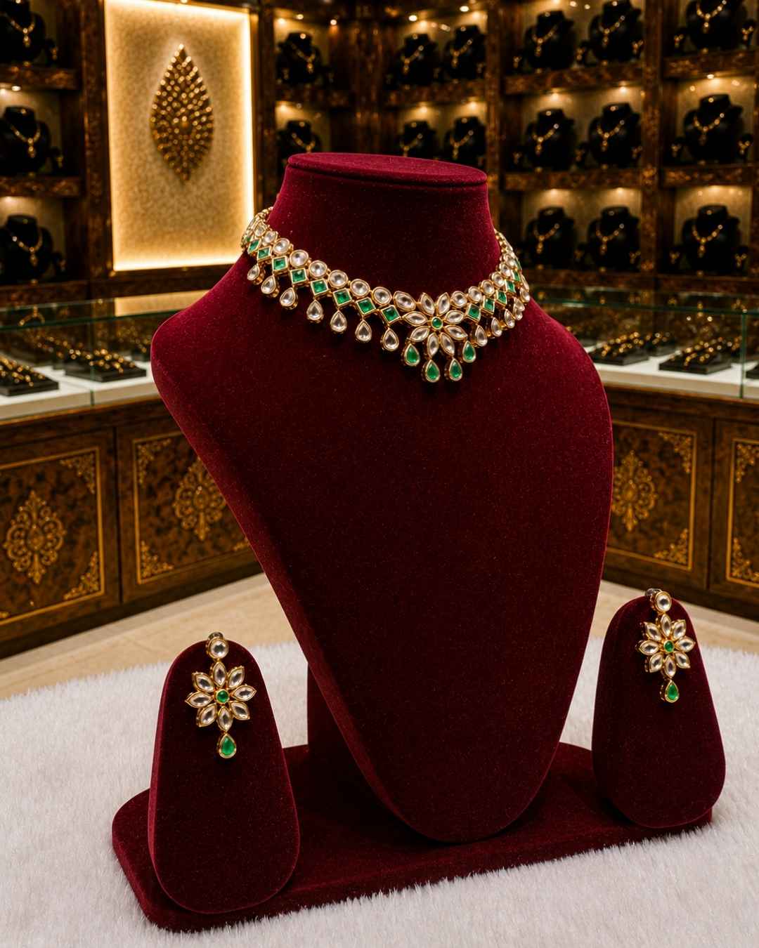 Rajwada Kundan Short Nacklesh NS-16