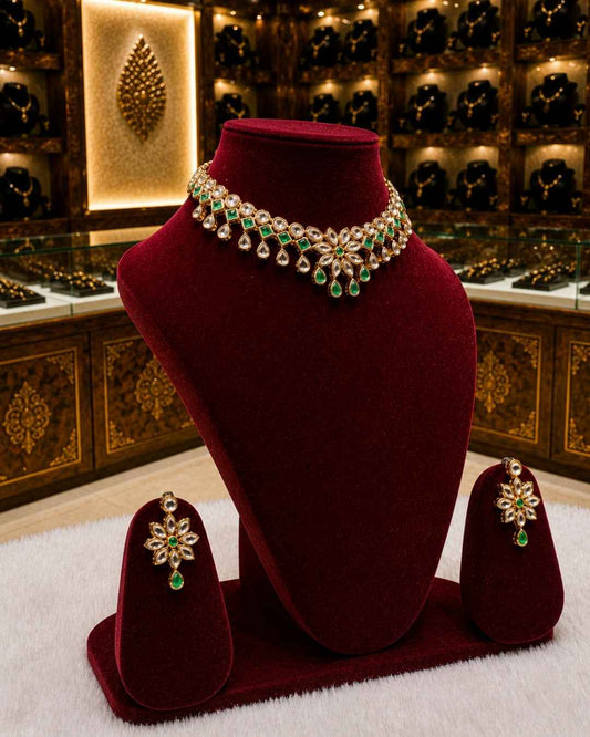 Rajwada Kundan Short Nacklesh NS-16