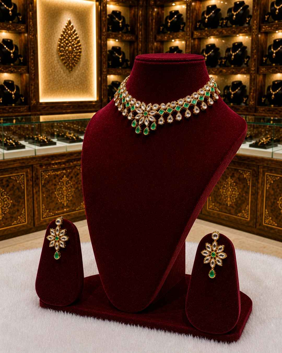 Rajwada Kundan Short Nacklesh NS-16