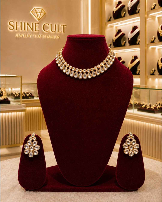 Rajwada Kundan Short Nacklesh NS-18