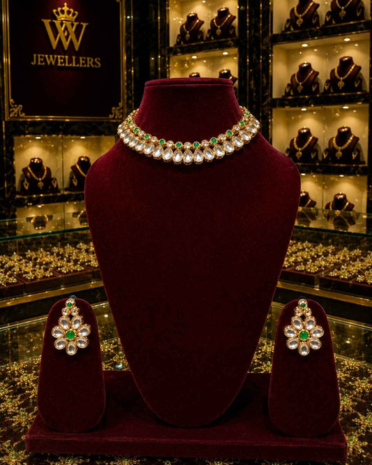 Rajwada Kundan Short Nacklesh NS-19