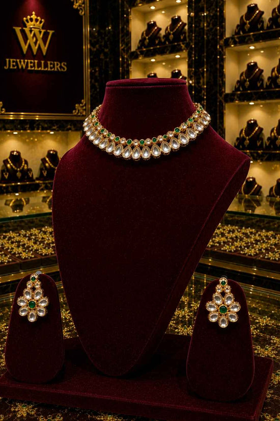 Rajwada Kundan Short Nacklesh NS-19