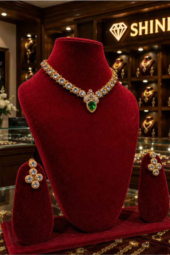 Rajwada Kundan Short Nacklesh NS-1