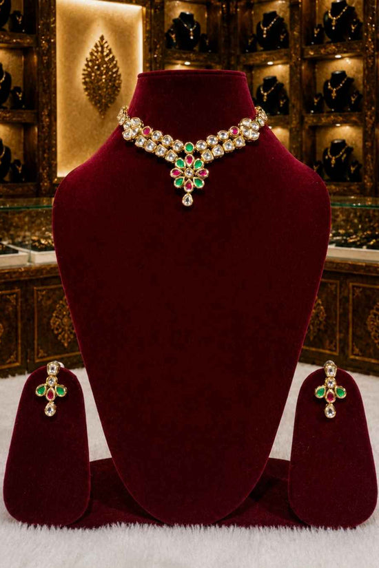 Rajwada Kundan Short Nacklesh NS-21