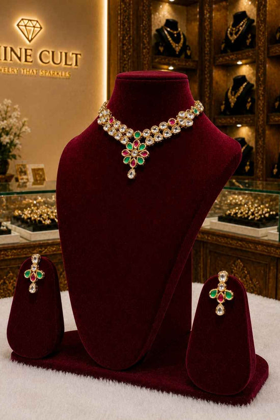 Rajwada Kundan Short Nacklesh NS-21
