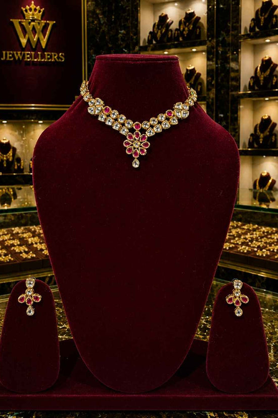 Rajwada Kundan Short Nacklesh NS-22