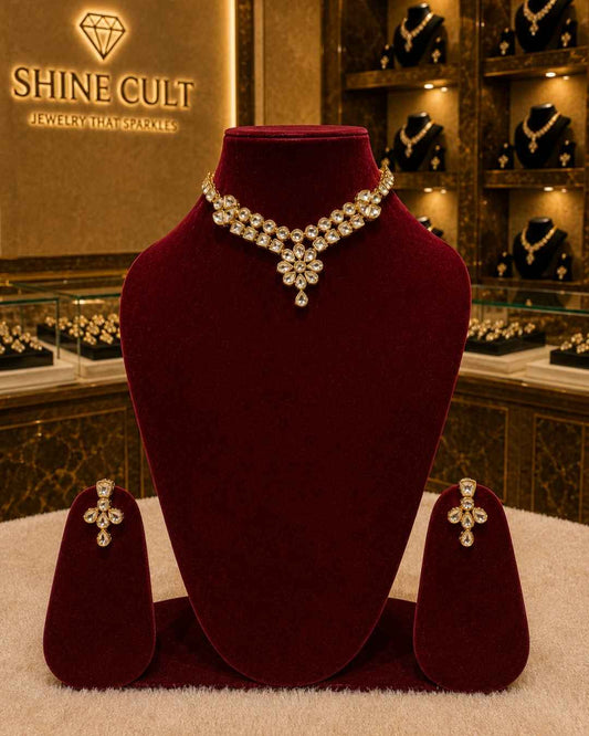 Rajwada Kundan Short Nacklesh NS-23